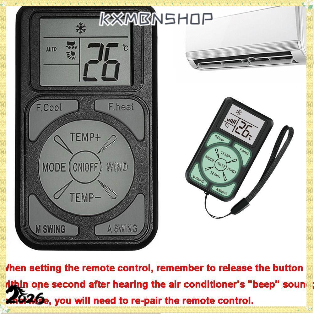19KXMBNSHOP รีโมทคอนโทรล A/C พร้อมปุ่มเรืองแสง รีโมทคอนโทรลเครื่องปรับอากาศอเนกประสงค์, แผงควบคุมระยะไกลขนาดเล็ก