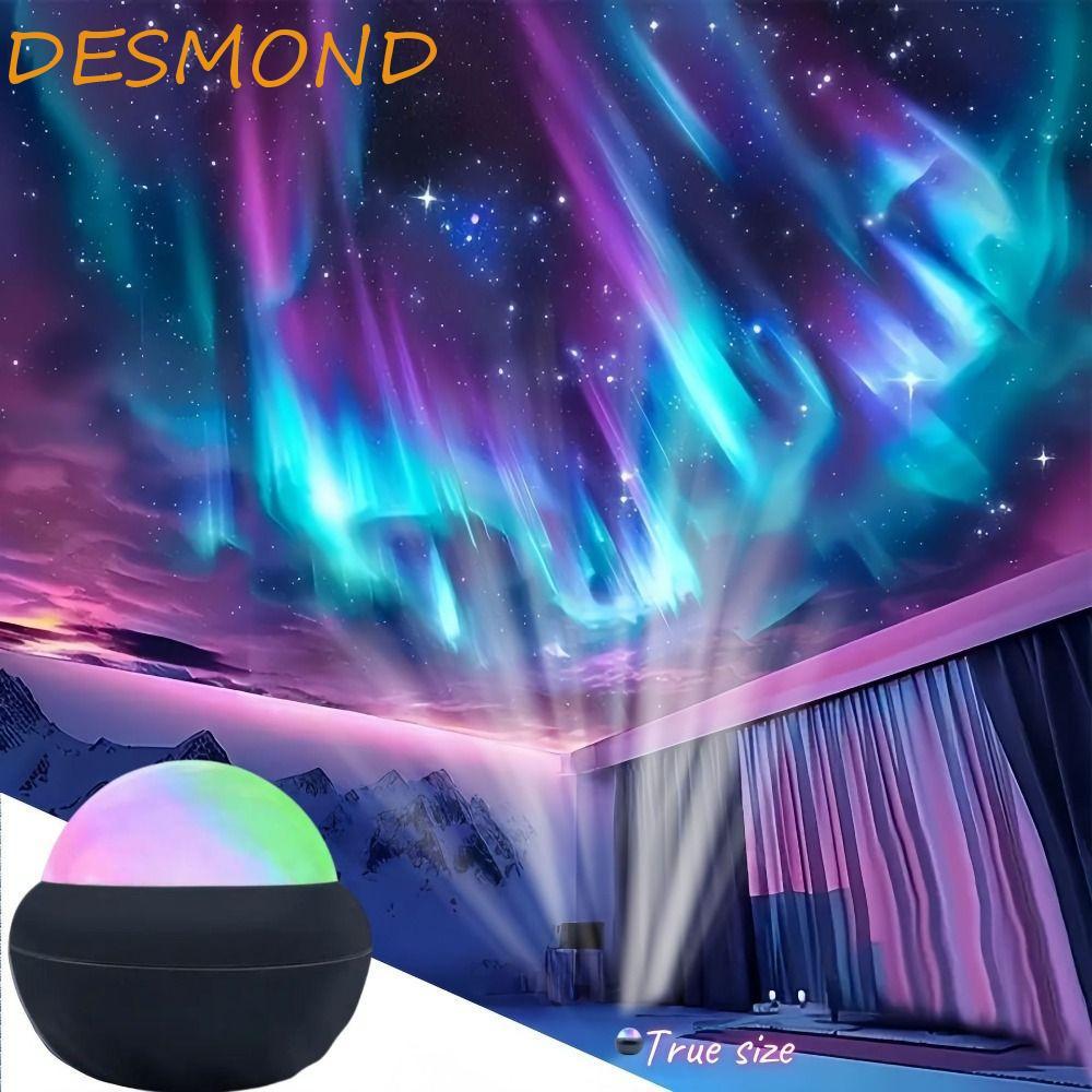 เดสมอนด์ แสงเหนือโปรเจคเตอร์,ไฟ นํา ระลอกน้ําผลโปรเจคเตอร์แสงดาว,คืนออร่า ยูเอสบี ขับเคลื่อนแสงที่มีสีสันแสงย้อนแสงแสงแสงแสงแสงออโรร่าโคมไฟห้องนอน