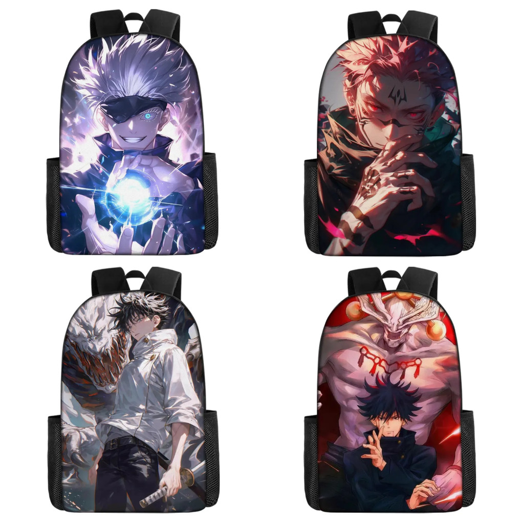 กระเป๋าเป้สะพายหลัง Fushiguro Megumi จาก Jujutsu Kaisen ความจุ 20L ออกแบบตามหลักสรีรศาสตร์