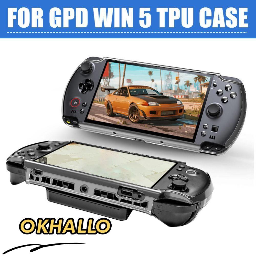 OKHALLO Gaming Handhelds ป้องกัน, สวมใส่ Anti Drop เกมคอนโซล, Ergonomics กันน้ํากันกระแทกสําหรับ GPD