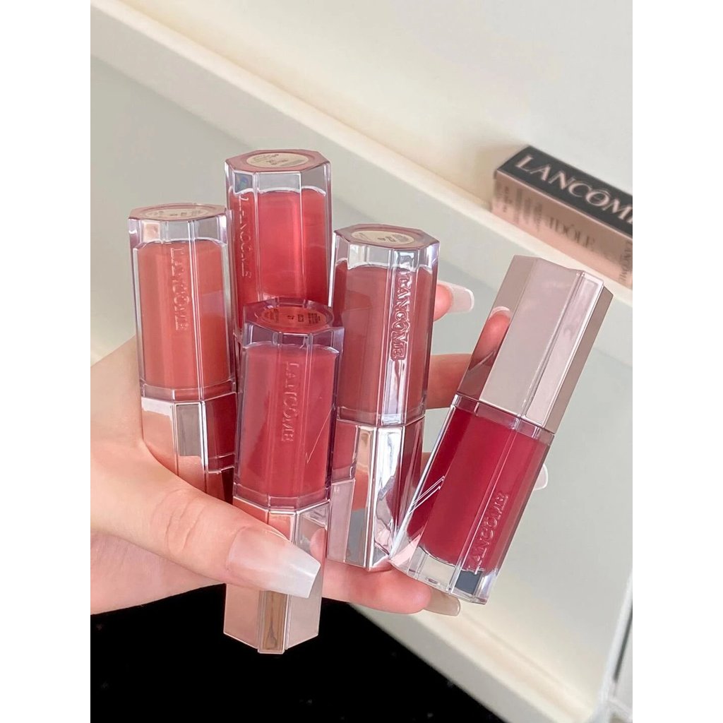 Lancome {Me} Juicy Lip Gloss สินค้าใหม่ Lip Care Essence Mirror Lip Glaze ลิปสติก Official Pack 8.5m