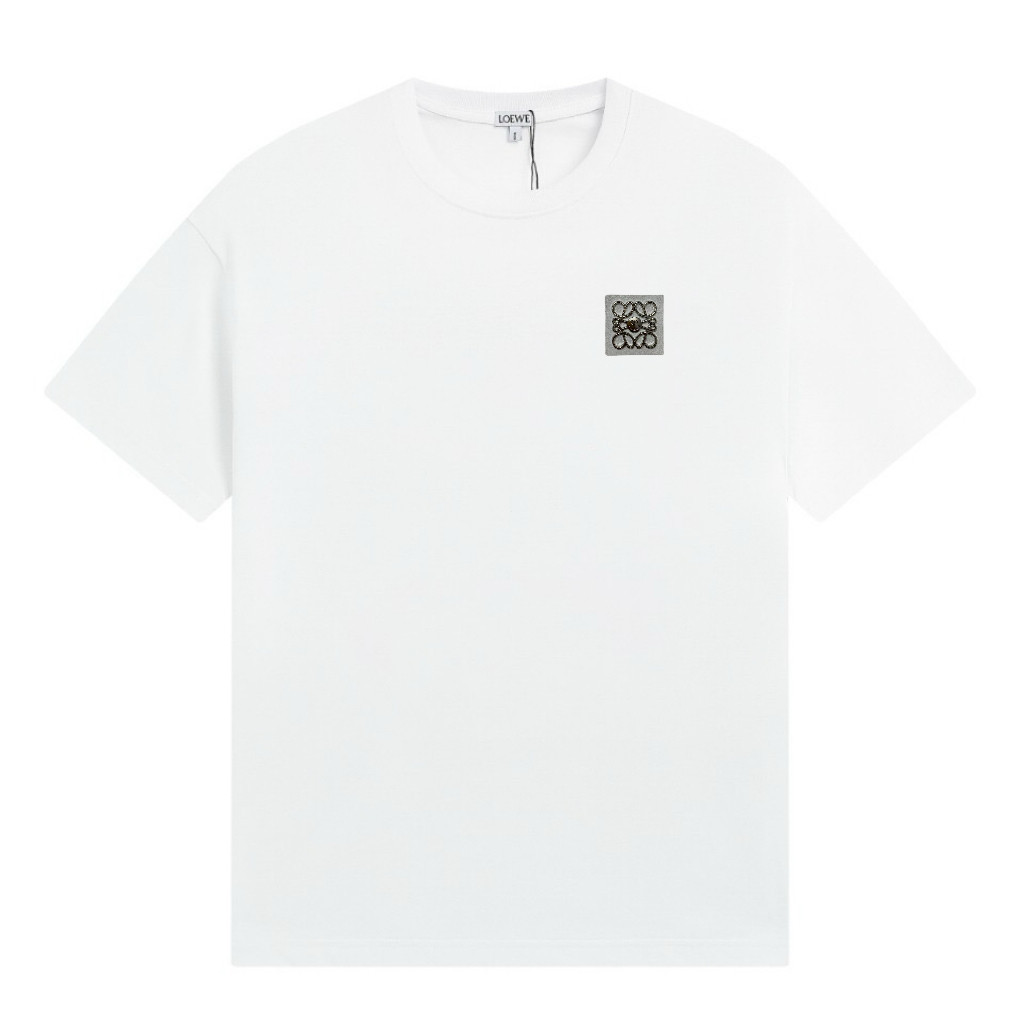 Loewe/Loewe 2026 Early Spring เสื้อยืดแขนสั้นสไตล์ใหม่ผู้ชายสไตล์ผู้หญิงคู่สไตล์ใหม่ Classy เสื้อสวม