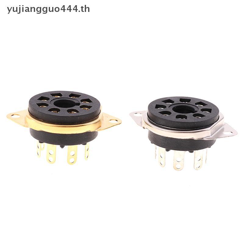 # yuyu # ขายึดแชสซี 8pin Bakelite Tube Soet Base สําหรับ 6550B 6CA7 EL34 6L6 KT88 Vintage AMP DIY .
