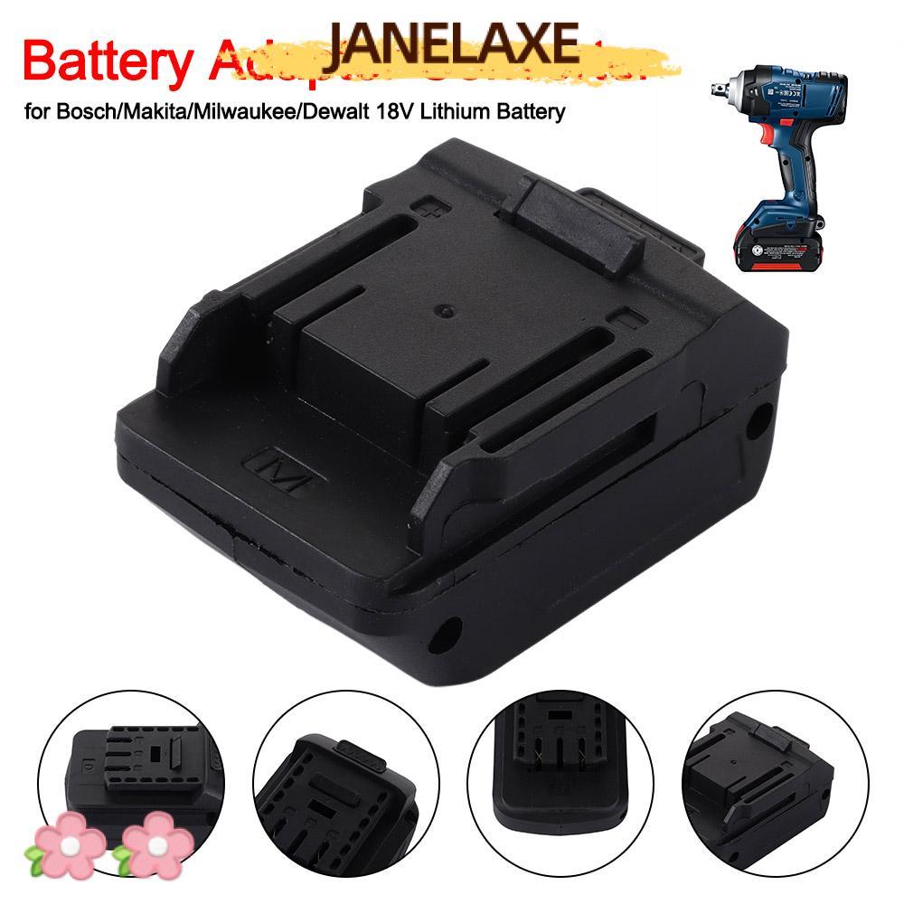 JANELAXE932JN ตัวแปลงแบตเตอรี่ลิเธียม, ฐานแปลงพลาสติก อะแดปเตอร์แบตเตอรี่ 2 in 1, อะแดปเตอร์เครื่องมือไฟฟ้า 18V สว่านกระแทก