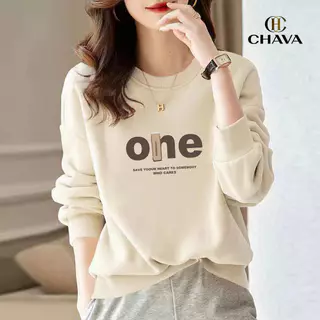 เสื้อสเวตเตอร์คอกลมบาง สไตล์เกาหลี เสื้ออเนกประสงค์สำหรับผู้หญิง