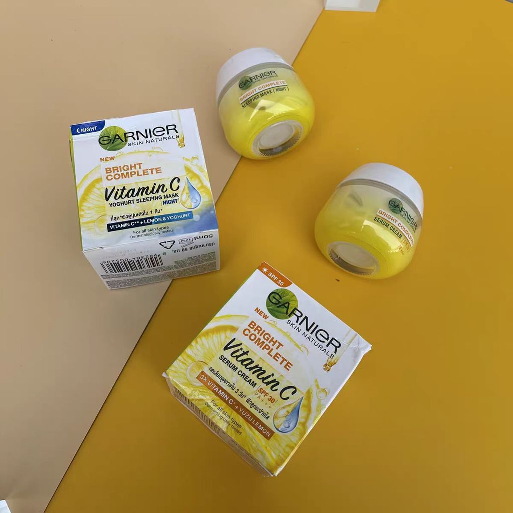 T Thailand Garnier Garnier Lemon Shining Night Moisturizing Day Cream Cream