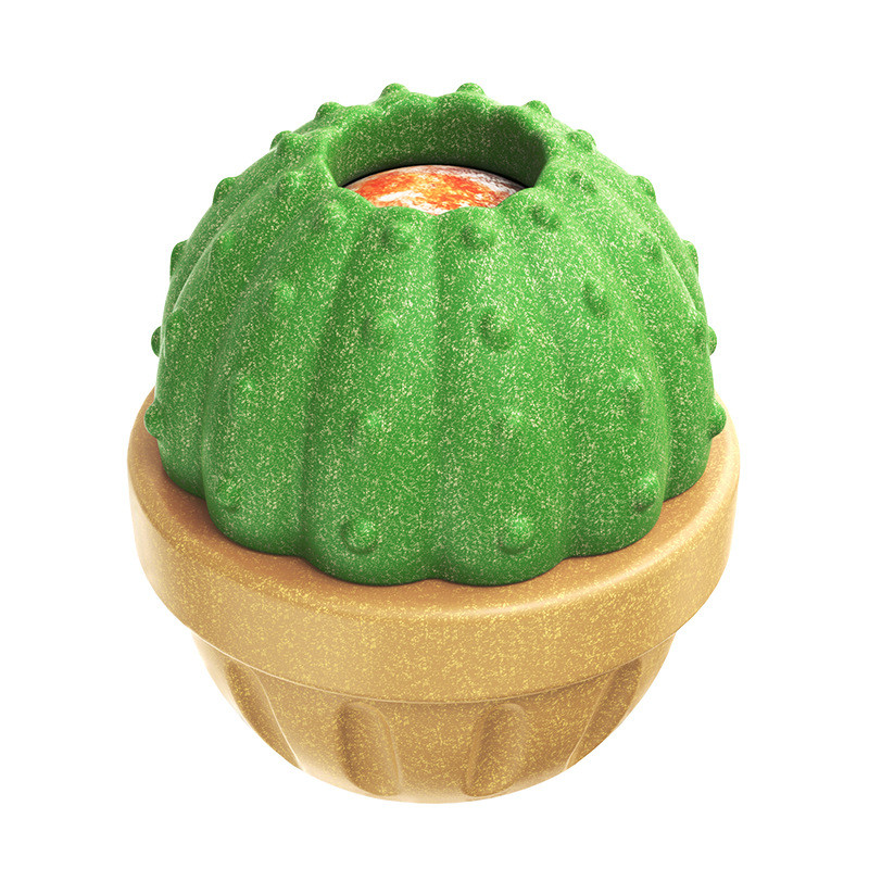 Pet Supplies Cactus Ball Dog Toy Freezeable Stuffable Wet Food Leaking Food Dispensing Chew Toy