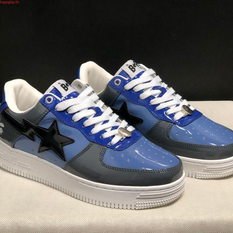 A Bathing Ape (BAPE) BAPE STA Lightning Star Low Cut รองเท้าลำลองรองเท้ากีฬาคู่