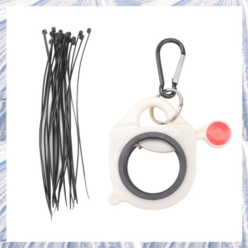 Zip Ties Holder Keeper สําหรับสายไฟแบบพกพาฮาร์ดแวร์เครื่องมือเก็บเรืองแสงใน Dark Zip Tie Organizer
