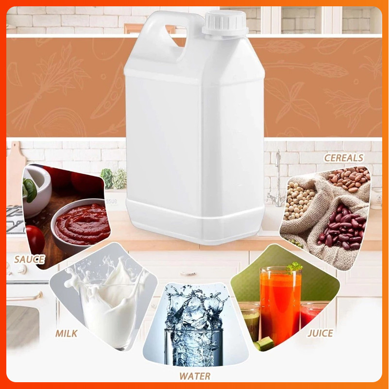 แกลลอน Food Grade ขวดบีบซอส ขวดน้ำ HDPE(PE) 1L ใช้สำหรับบรรจุของเหลวต่างๆ ที่ใช้ในชีวิตประจำวัน/อาหาร/ยา (ยxส : 14 x 17 cm) ราคา ถูกที่สุด ดีลบีเคเค แกลเลอรีภาพที่ 2