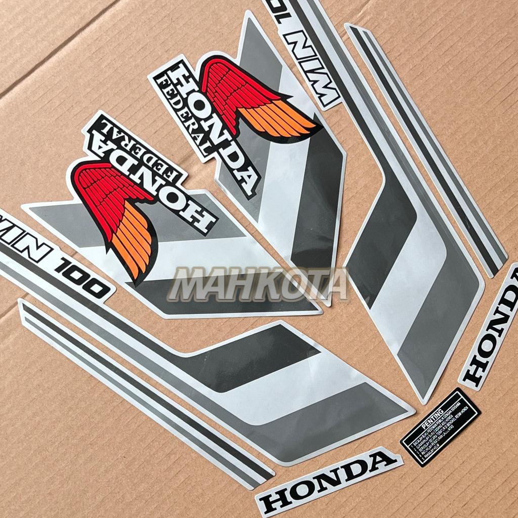 สติ๊กเกอร์ Striping สําหรับ Win 100 Win100 Federal Silver Custom Fullset