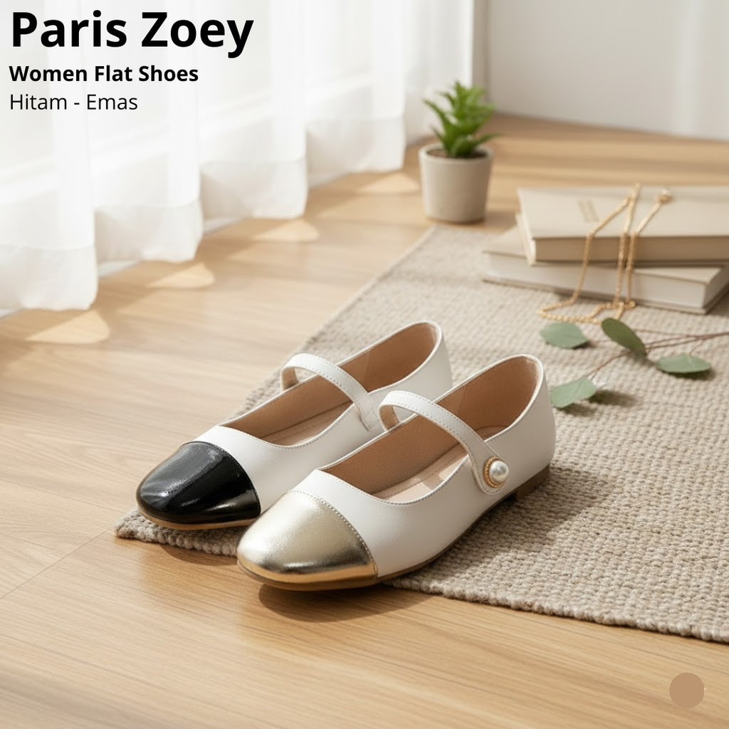 Paris Zoey ผู้หญิงรองเท้าแบน Kezia