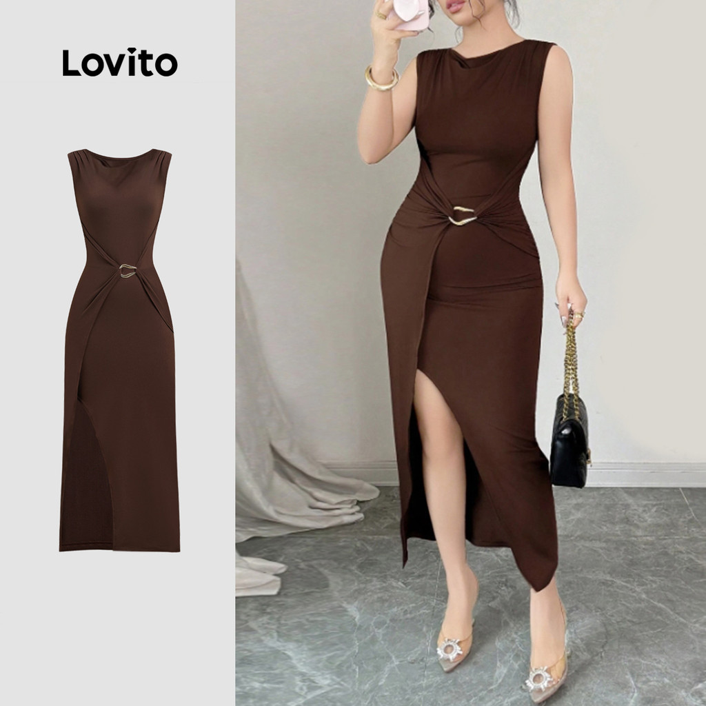 Lovito  เดรสเซ็กซี่ เดรสโลหะสีน้ําตาลทรงอสมมาตร สําหรับผู้หญิง.

เดรสเซ็กซี่ เดรสโลหะสีน้ําตาลทรงอสมมาตร สําหรับผู้หญิง. L171AD003 ราคา ถูกที่สุด ดีลบีเคเค รูปภาพหลัก