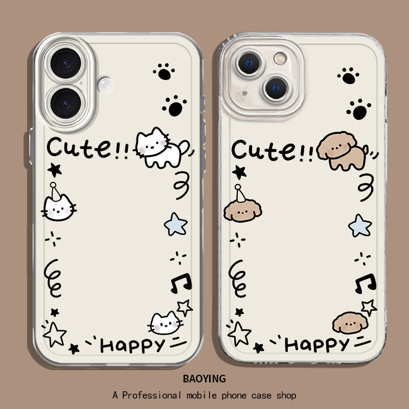 Line ลูกแมวเหมาะสําหรับ iQOO15 เคสโทรศัพท์ neo10Pro + โพลารอยด์ z9turbo OnePlus 13T สไตล์ใหม่ 12 สาม