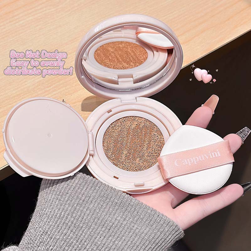 CAPPUVINI Cloudy Flawless Cushion Cream คอนซีลเลอร์ธรรมชาติ Focus Soft Clear Moisturizing Sweatproof