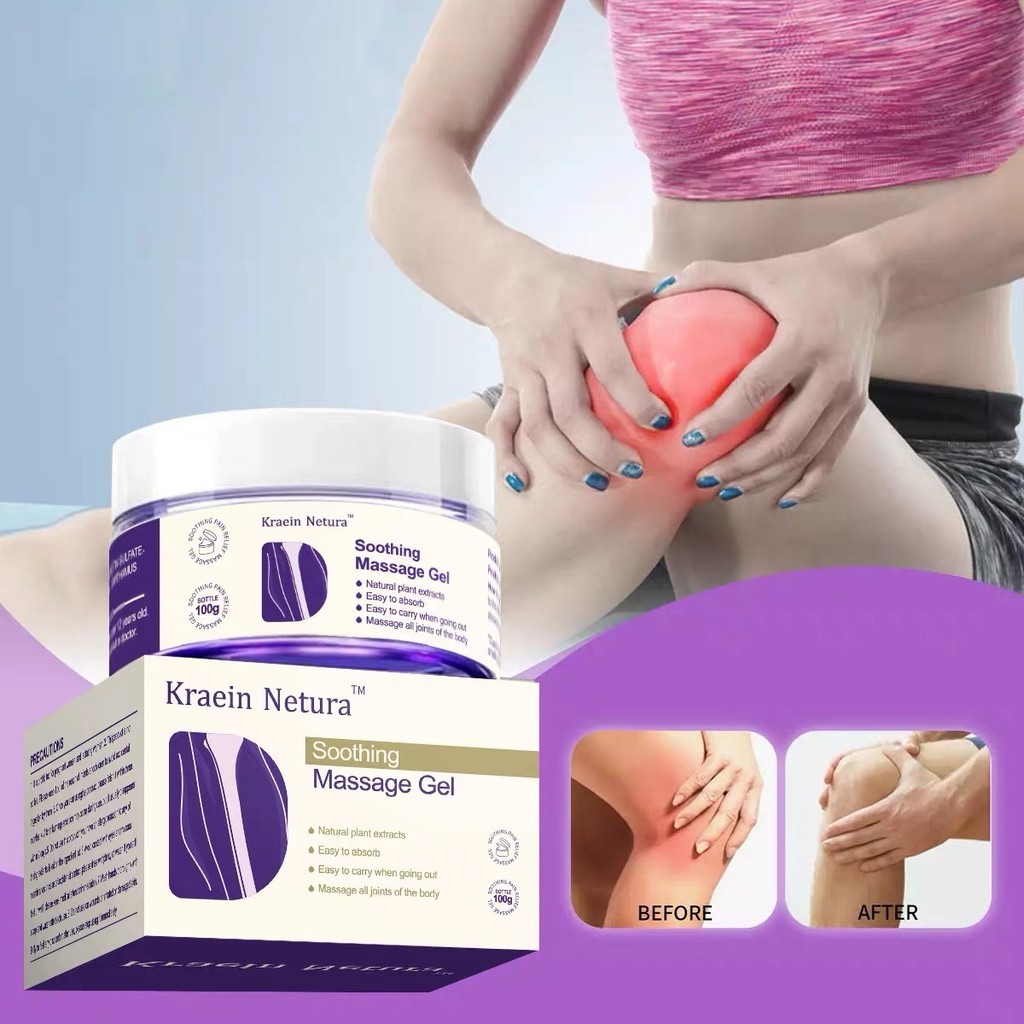 kk.sale: ซื้อ 1 แถม 1  เจลนวด มอยส์เจอร์ไรเซอร์สำหรับผิวกาย สำหรับหัวเข่า ข้อและไห 100g