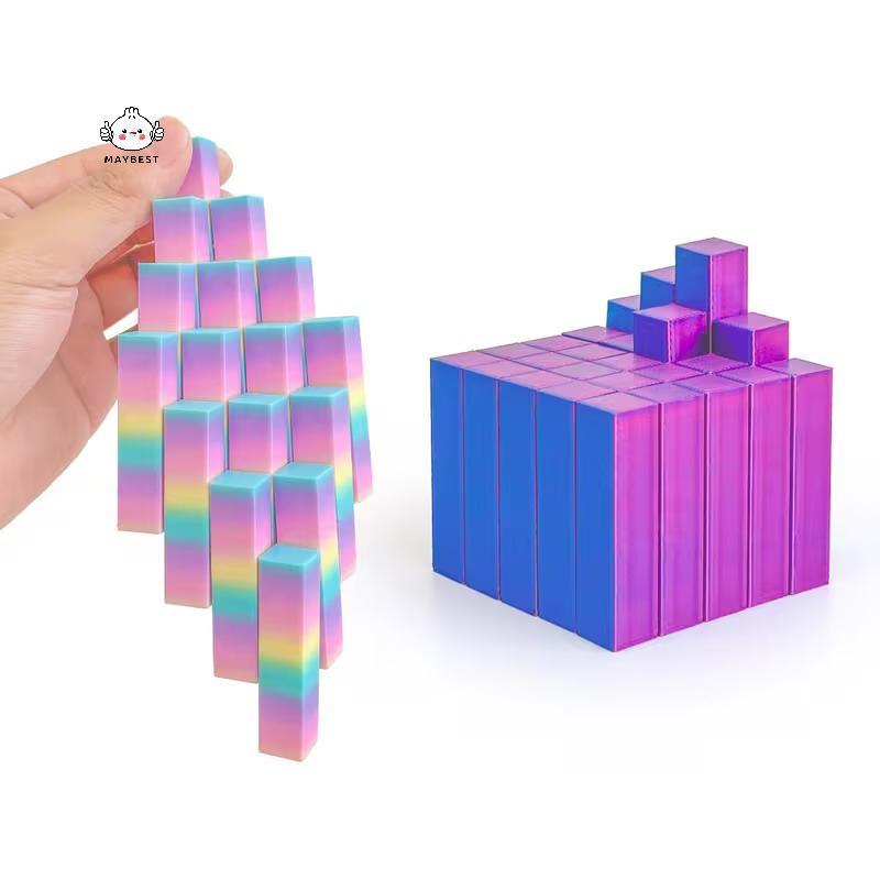 {maybest} 3D พิมพ์ Magic Cube 5×5 สีสัน Magic Cube ความเครียดบรรเทาของเล่นสนุก Fidget ของเล่นเด็กผู้ใหญ่ Glow In The Dark Desktop เครื่องประดับ {TH} ราคา ถูกที่สุด ดีลบีเคเค รูปภาพหลัก