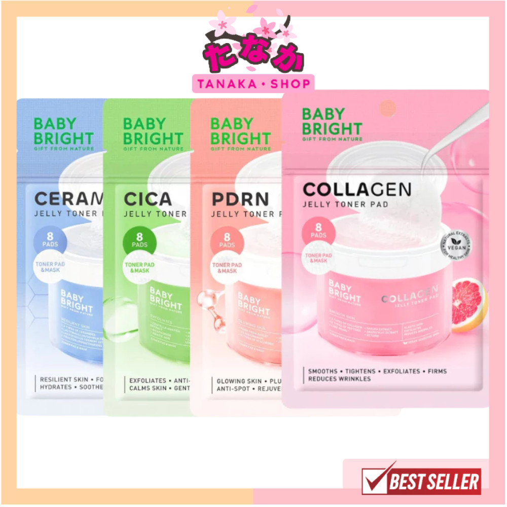 🔥แท้/ดีลสุดคุ้ม/ไลฟ์ทุกวัน🔥(1ซอง) Baby Bright Collagen Jelly Toner Pad คอลลาเจนเจลลี่โทนเนอร์แพด