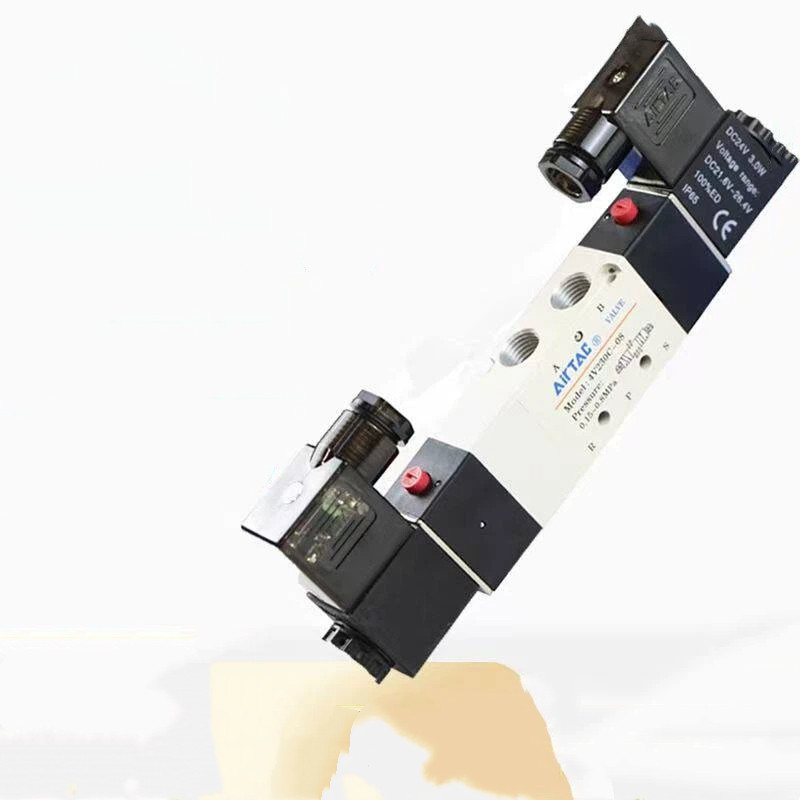 AIRTAC 4V220-08 Three-Position Five-Way Solenoid Valve Dual Electric Control 4V230/130C/330C/430C-08
