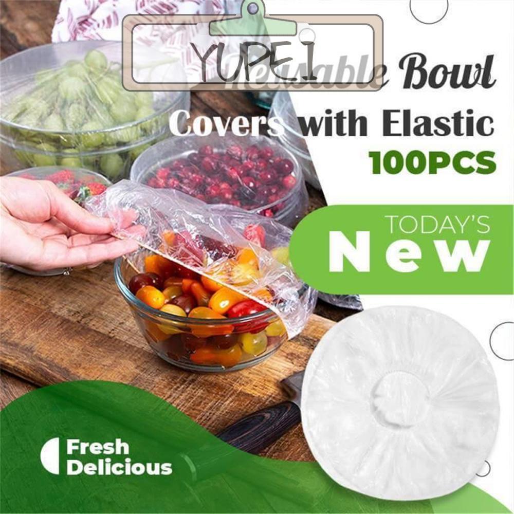 YUPEI Saran Wrap Seal นํากลับมาใช้ใหม่รอบสแควร์นํากลับมาใช้ใหม่ฝาปิดสดเครื่องมือห้องครัวฝาปิดซิลิโคน