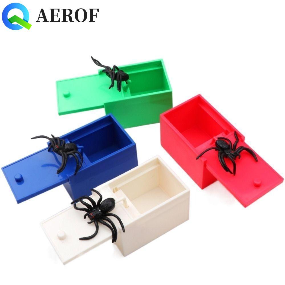 AEROF Spider Box, Funny Play Scare Toy Box, Surprising Box Bug Trick Scare Prank Toy Kid