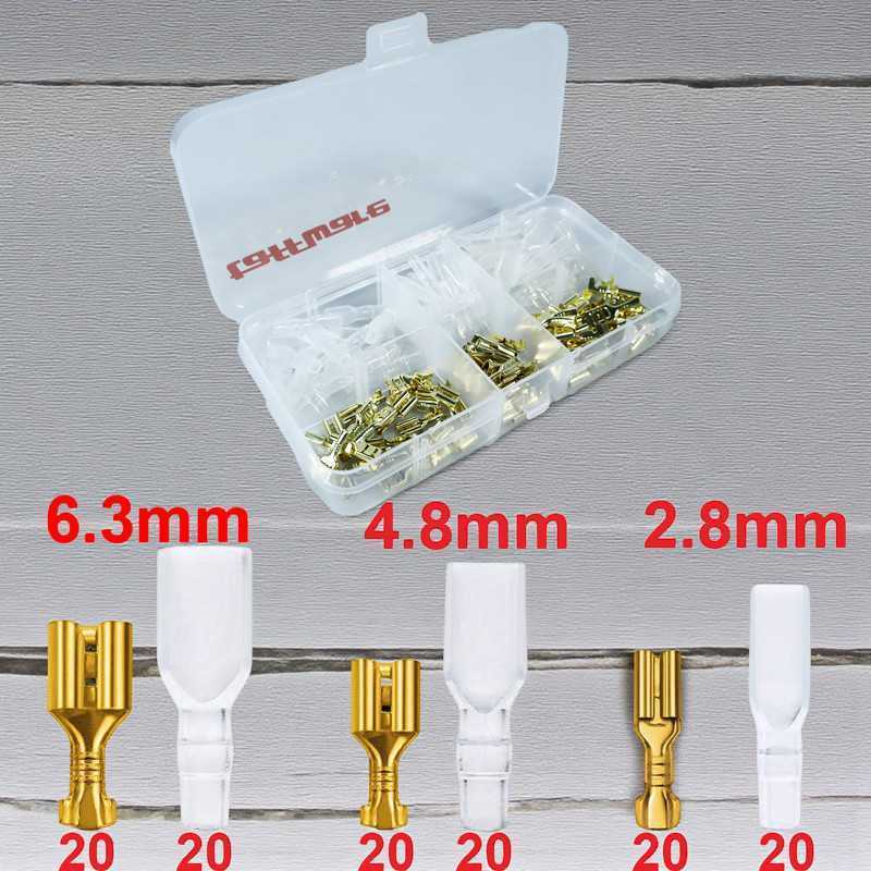 Taffiware Terminal Wire Crimp Connector Spade Kit 120 ชิ้น - SC7
