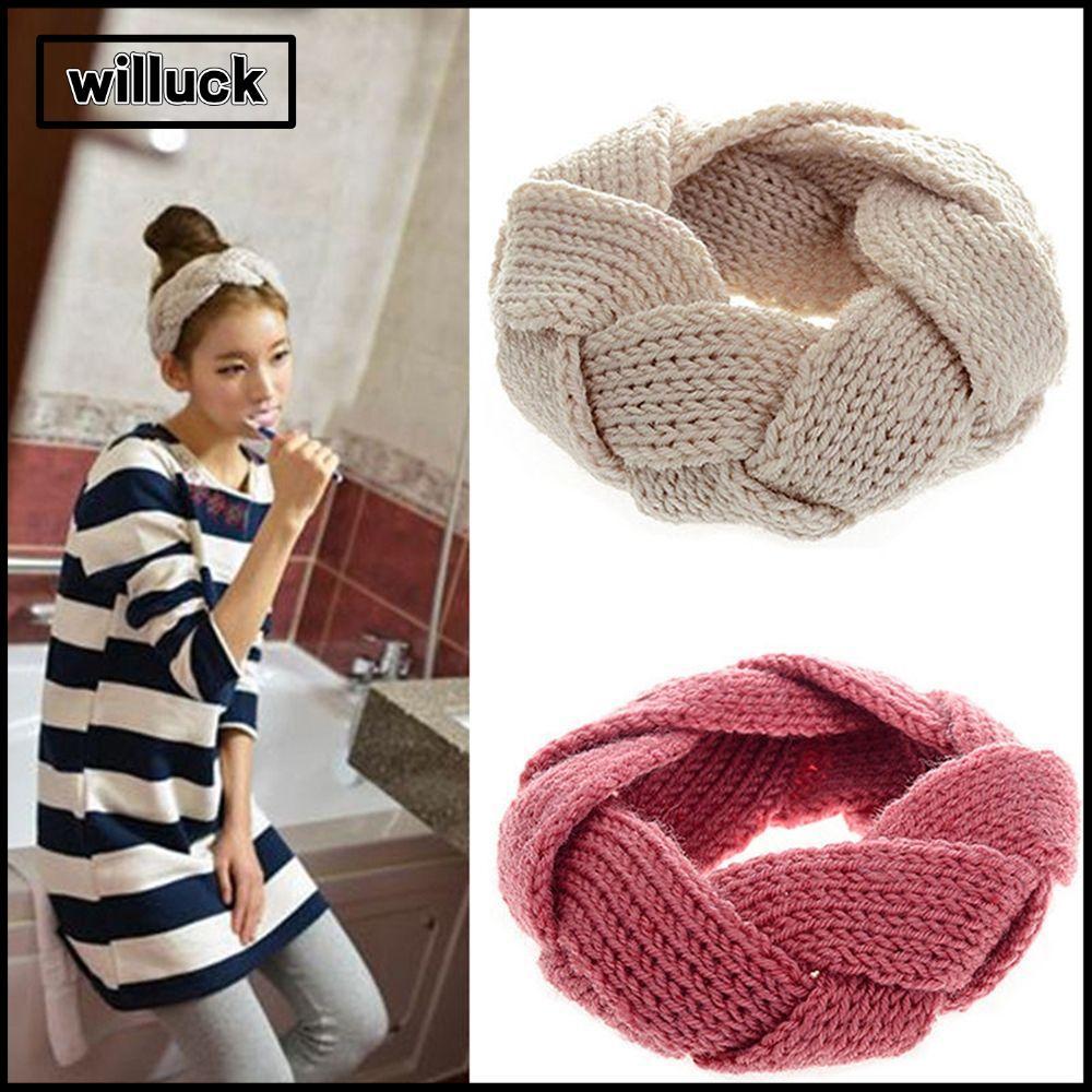 WILLUCK ที่คาดผมถักสำหรับฤดูหนาว อุ่นและเป็นของขวัญดี