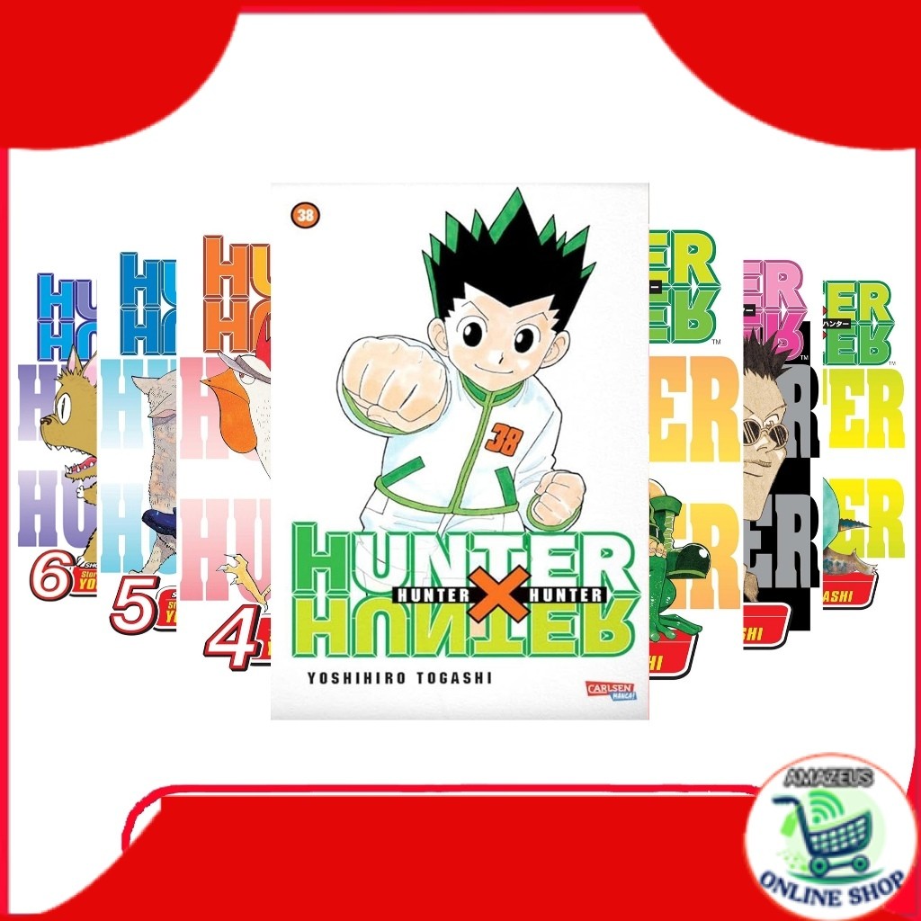 Hunter X Hunter ชุดหนังสือ 38 เล่ม โดย Yoshihiro Togashi (ภาษาอังกฤษ)