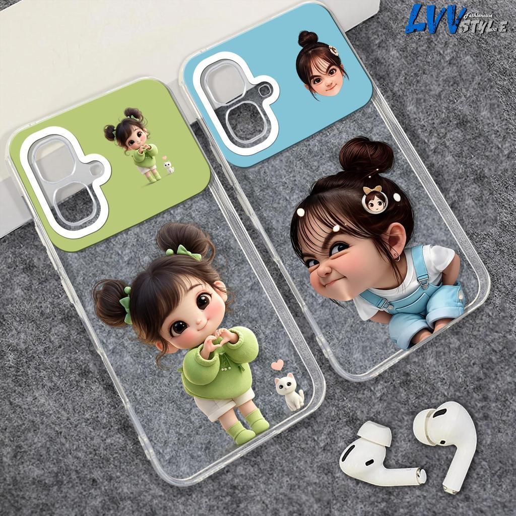 HP เคส OPPO A6X ใหม่ล่าสุด 2025 / OPPO A5X / A3X / A54 / A57 / A5i Pro - เคสโทรศัพท์ OPPO A6X เคสใส