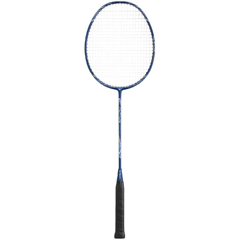 Mizuno Altius Sonic Badminton Racket with Pre-Strung Strings - Navy/4U6G (Men's)