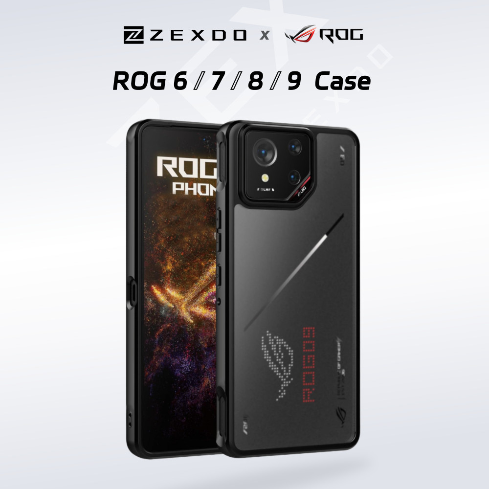 Gaming Matte Case สําหรับ ASUS ROG โทรศัพท์ 9/8/7/6 Shock Proof ฝาครอบป้องกันปลอก zexdo