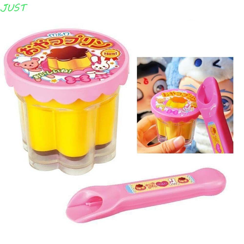JUST Pudding Feeding Toy, Early Education Simulation Strawberry Pudding Toy, Creative Pretend Play F