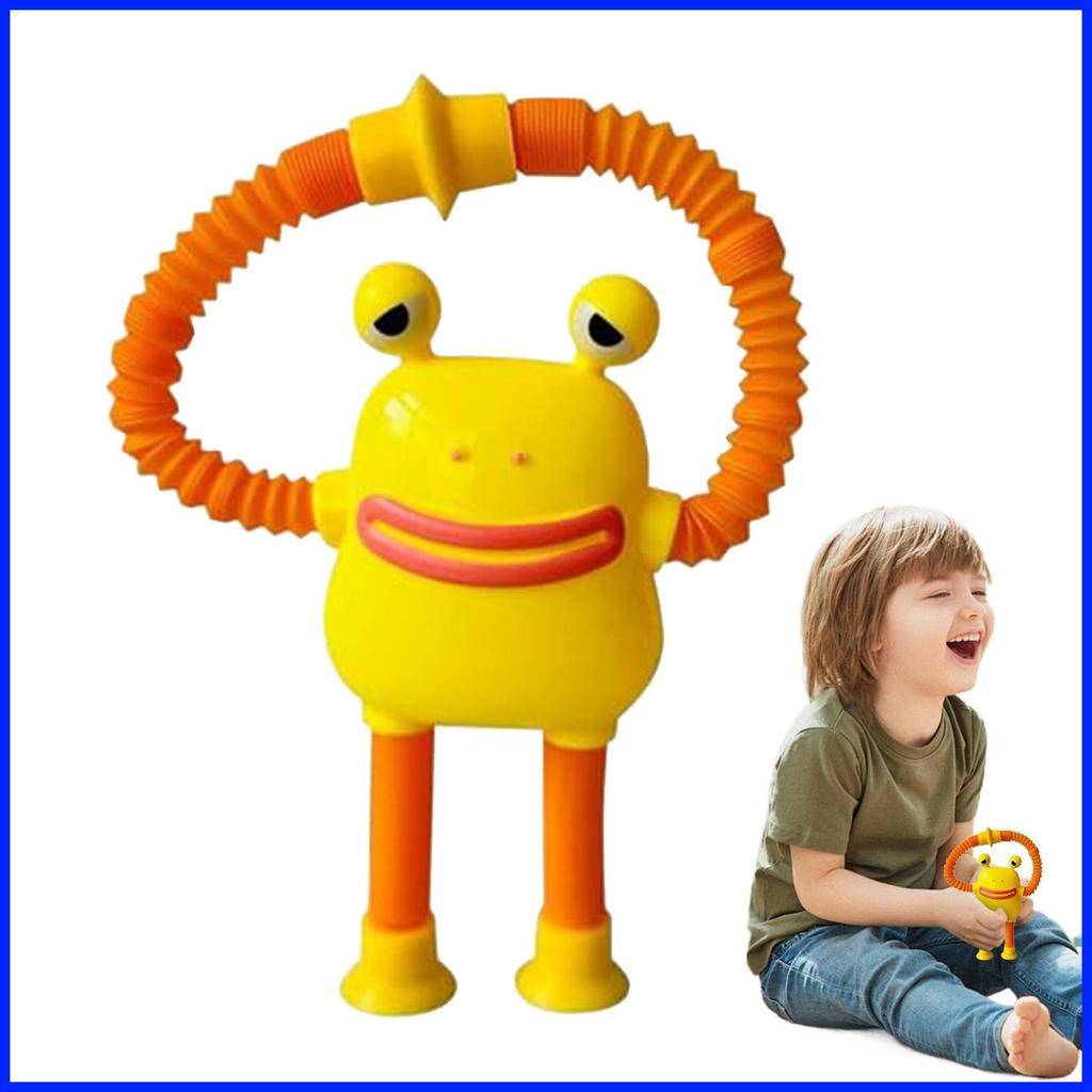 Pop Tube สัตว์กบ Telescopic Pop Tubes Telescopic ดูดถ้วยสัตว์ของเล่น Pop Tubes Sensory ของเล่นสําหรั