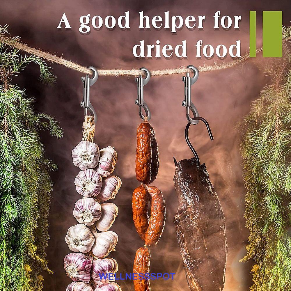 WELLNESSSPOT Double Ended Hook, สแตนเลสตะขอเดี่ยว Snap Hook, Bolt Snap Hook 88 มม.116 มม.100 มม.Eye 