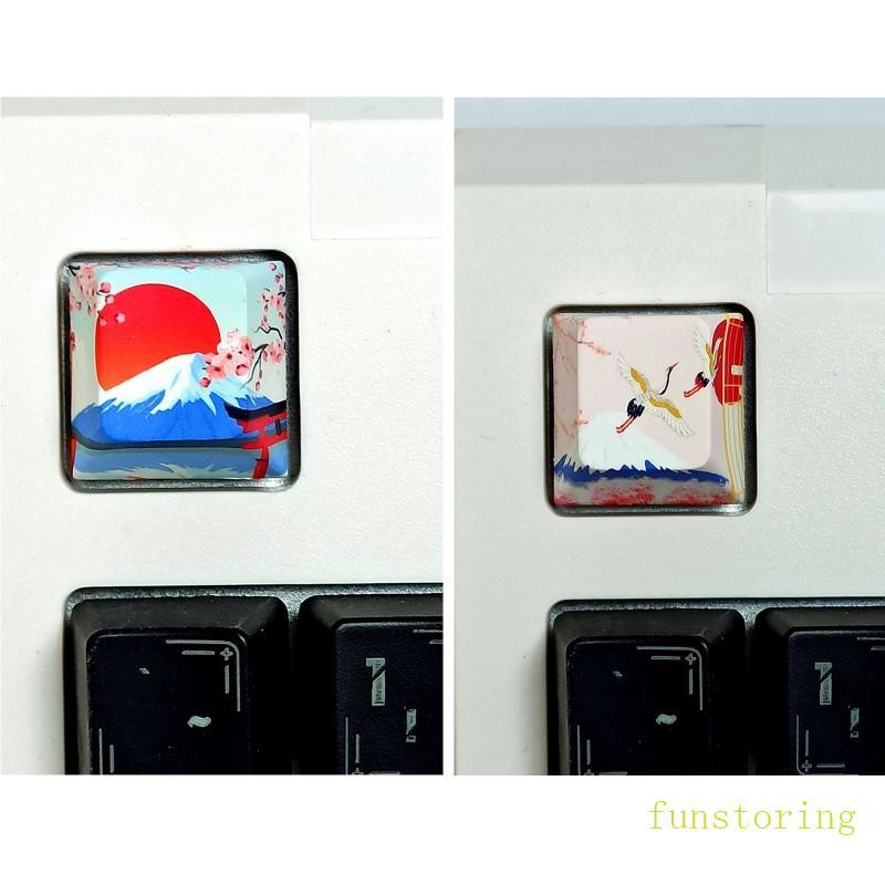 FUN DIY การ์ตูนปุ่มกดบุคลิกภาพ R4 สําหรับฝาครอบกุญแจสําหรับคีย์บอร์ดแบบกลไก Cherry M