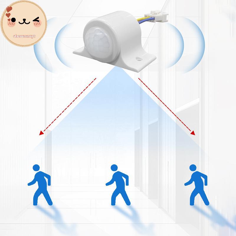 Chee PIR Sensor Switch Motion Detector IR อินฟราเรด Induction โคมไฟสวิทช์ 220V 110V สําหรับไฟ LED เรืองแสงดาวน์ไลท์ EN