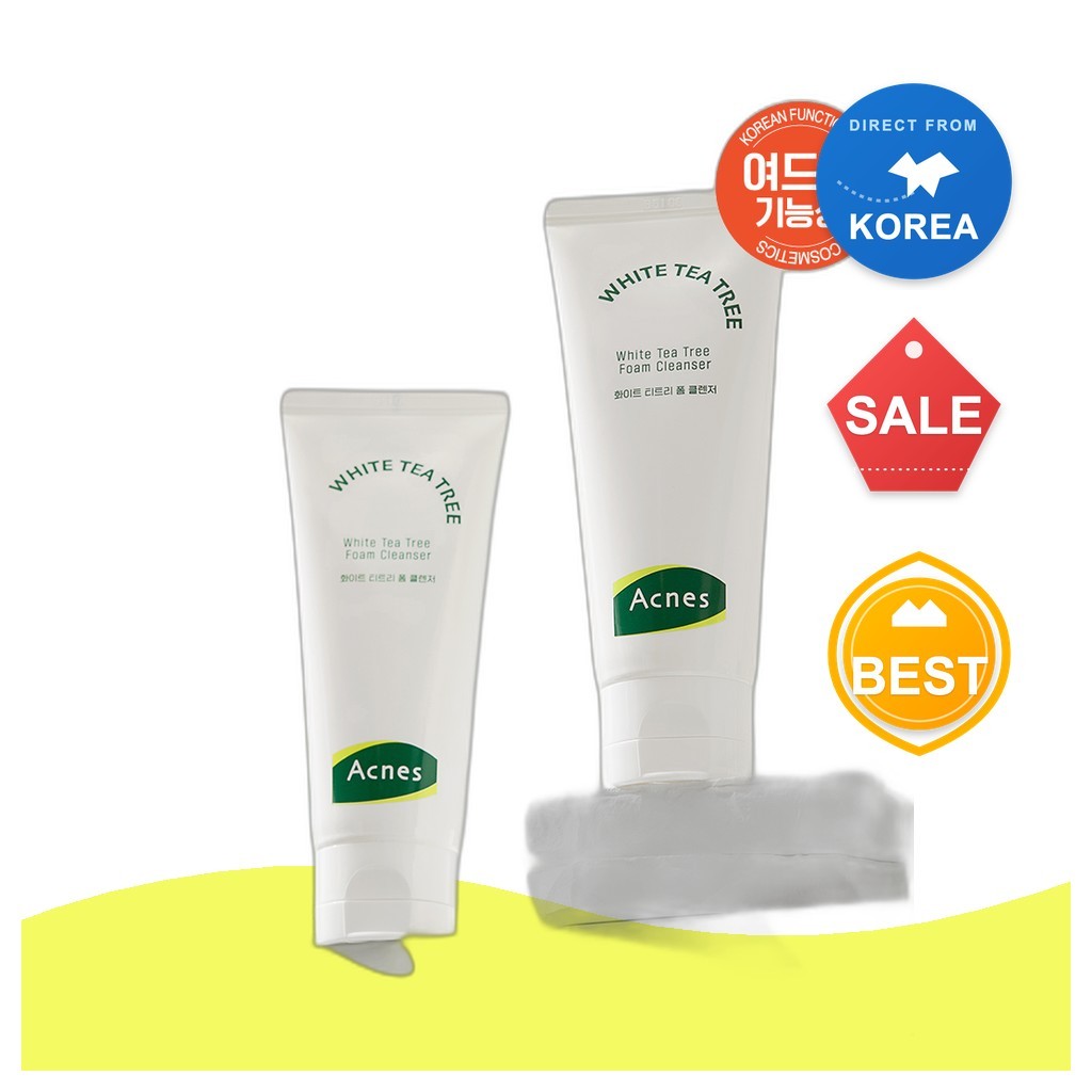 [daiso] Tea Tree Cleanser Acnes White Tea Tree Foam 100ml