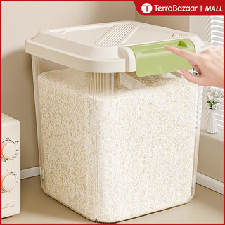 TB 5-25Kg Rice dispenser rice box storage with cup movable food storage container Insect prevention