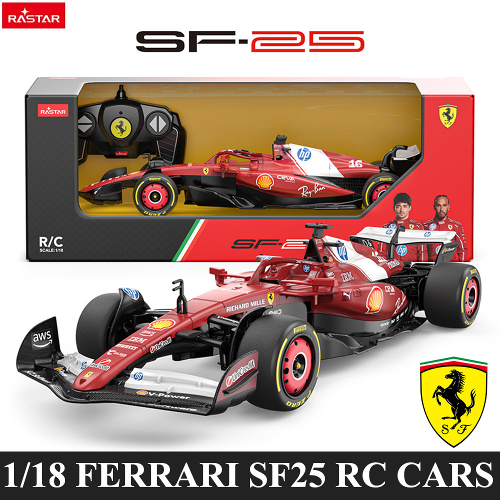 RASTAR Mercedes F1 RC รถ 1/18 Ferrari F1SF-25 ประสิทธิภาพรถควบคุมระยะไกล 2.4GHz