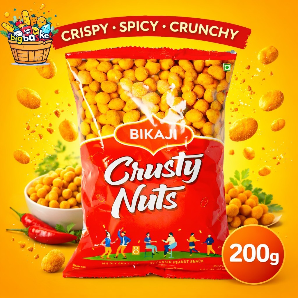 Bikaji Crusty Nuts Coated Peanut Snacks 200 g