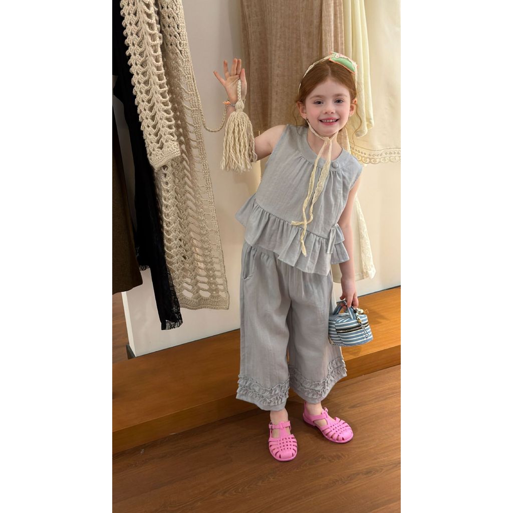 WISHORA WONDERS 26sprin DLT260114 Velora Calm Set ชุดเซ็ท 2ชิ้น เสื้อผ้าเด็ก โทนละมุน แมทช์ง่าย ใส่เที่ยว ใส่ถ่ายรูป