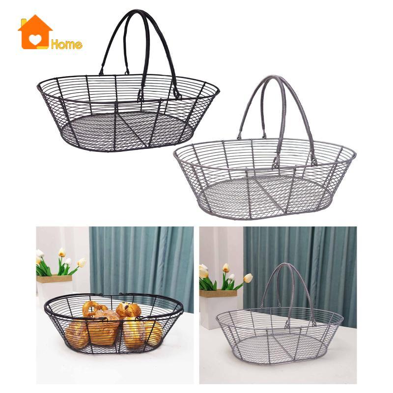 [นานาaa] ลวดเหล็กชามผลไม้ที่วางผักตะกร้าเก็บสําหรับ Pastry Holiday Home อาหารเสิร์ฟ Tea Party