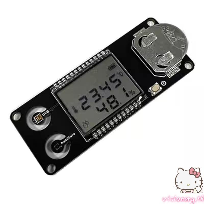 Vision Digital UVB Meter อุณหภูมิและความชื้นเซนเซอร์การวัดหน้าจอหมึกสําหรับกรงนกและสัตว์เลื้อยคลาน M