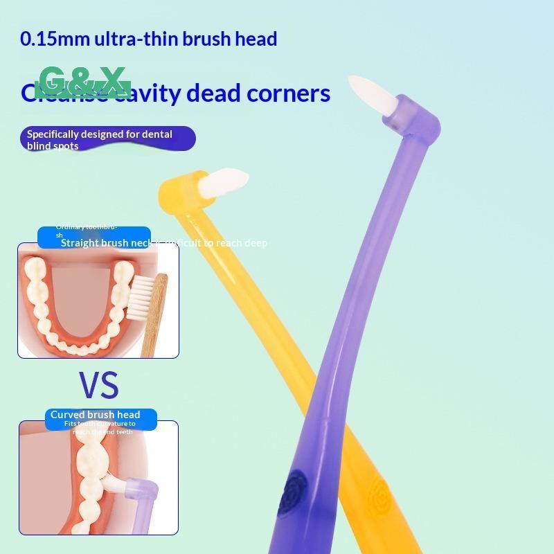 [G&X] 1/2/3 ชิ้นหัวเล็ก Single-Beam แปรงสีฟันทําความสะอาดฟันนุ่มพร้อมถ้วยดูด Inter แปรงผมนุ่ม Implan