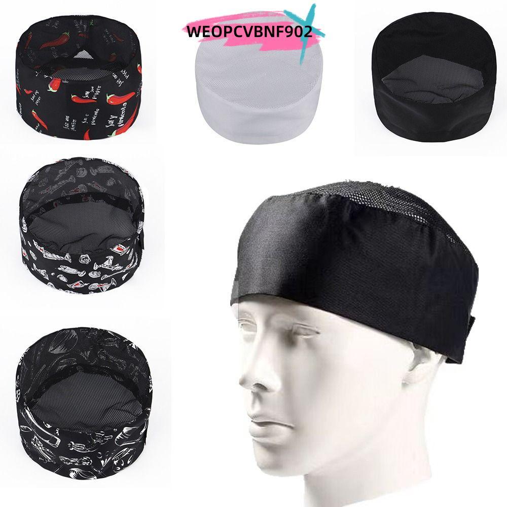 WEOPCVBNF902 หมวกเชฟร้านอาหารครัว Headwear หมวกทํางานหมวกไปข้างหน้า Catering Watter หมวก Cook ผู้ชายและผู้หญิง