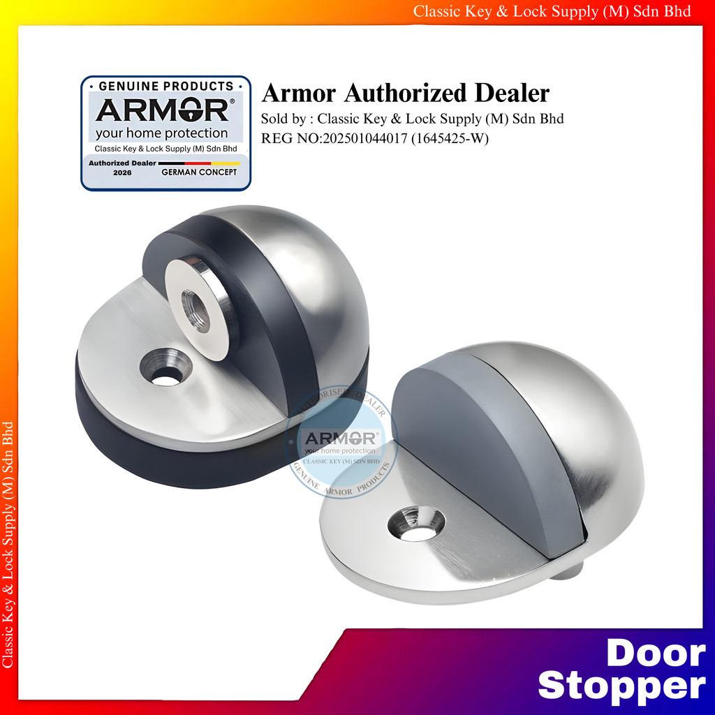 ARMOR ที่ยึดกันชนประตูแม่เหล็ก ADS-801B ADS-701B ADS-701G สังกะสี Die-Cast ซาตินนิกเกิล