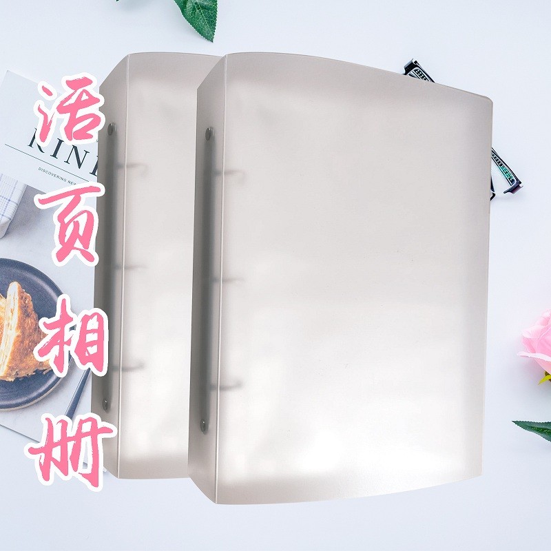 แฟ้มการ์ด card folder B5PP ตั๋วรถไฟฝ้าใส 3 รู ใบหลวม