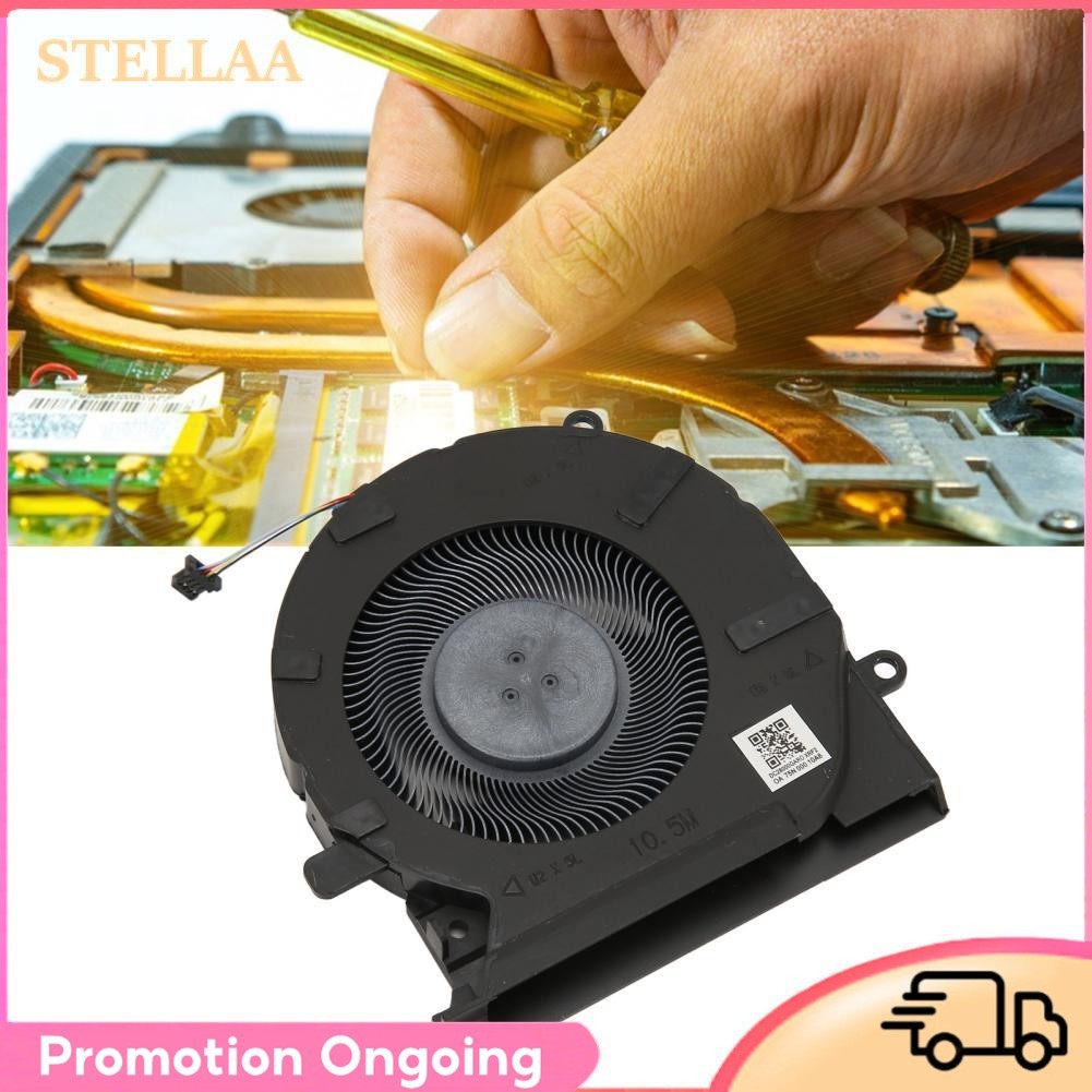 Stellaa พัดลมระบายความร้อน CPU สำหรับแล็ปท็อปสำหรับ OMEN 15 EK0005LA EK0013DX 001 GPU Cooler 4 Pin N