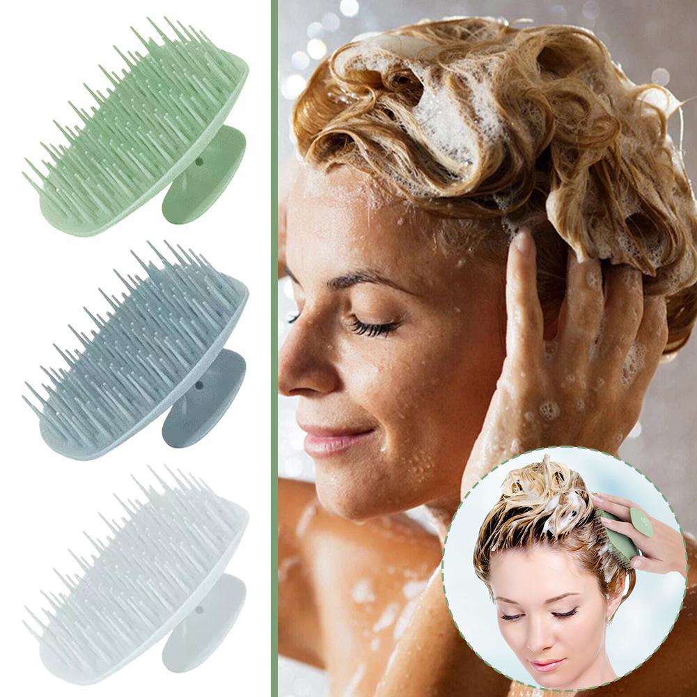 หวีสระผม แปรงนวดสําหรับหวีทําความสะอาดหนังศีรษะผมเปียกหรือผมแห้งพร้อม Meridian Z4U3