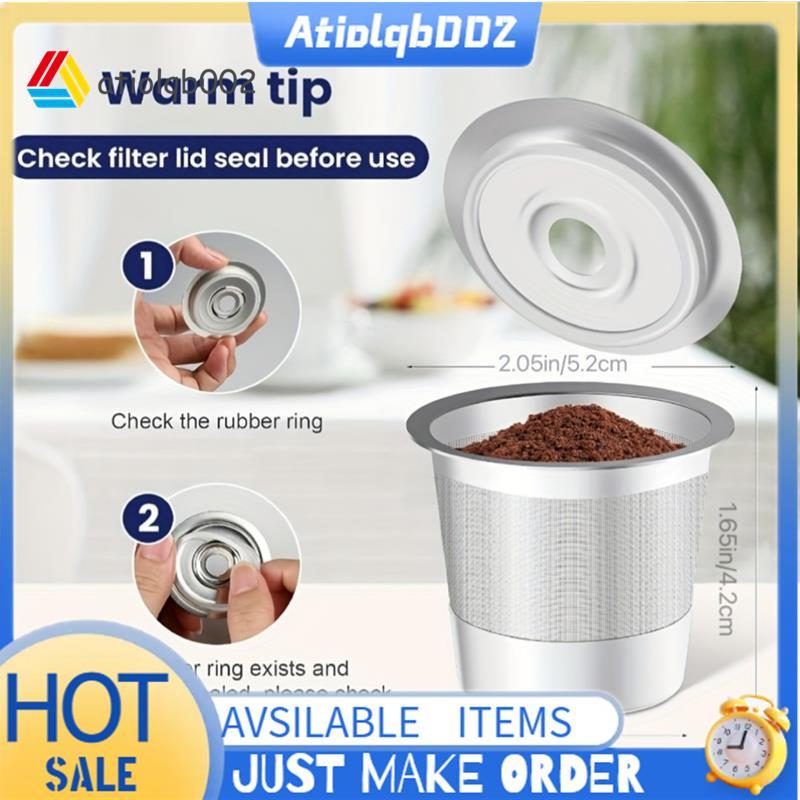 สแตนเลส K-Cups แบบใช้ซ้ําได้ 2 แพ็คสําหรับ 1.0 สําหรับฝักกาแฟแบบใช้ซ้ําได้
